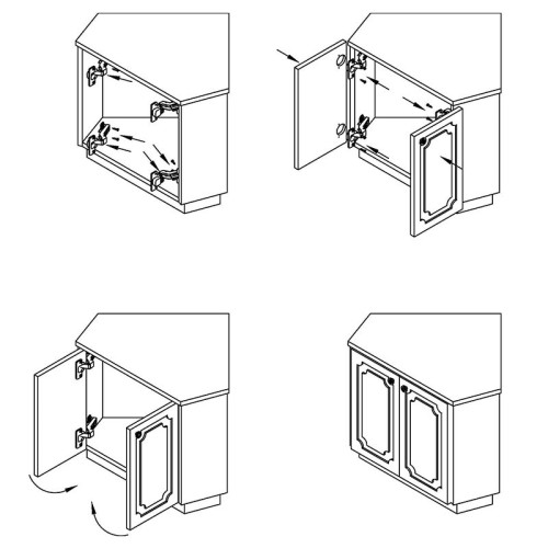 Петля накладна 35мм з кутом установки 30 Петля накладна 35мм з кутом установки 30